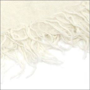 チャンルー Cashmere and Silk Scarf カシミア＆シルクスカーフ 大判ストール マフラー エッグシェル アイボリー系 BRH-SC-140/Eggshell