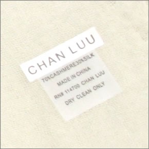 チャンルー Cashmere and Silk Scarf カシミア＆シルクスカーフ 大判ストール マフラー エッグシェル アイボリー系 BRH-SC-140/Eggshell