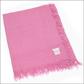 チャンルー Cashmere and Silk Scarf カシミア＆シルクスカーフ 大判ストール マフラー パピュラータ ピンク系 BRH-SC-140/Purpurate