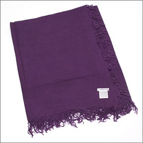 チャンルー Cashmere and Silk Scarf カシミア＆シルクスカーフ 大判ストール マフラー シャドウパープル BRH-SC-140/Shadow Purple