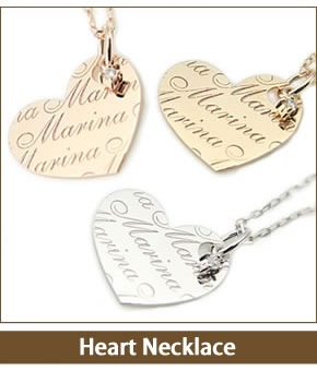 Name Order Necklace  ネームオーダーハートネックレス