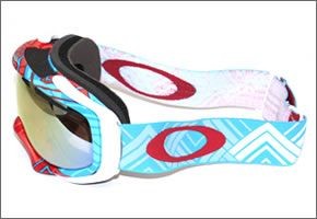 オークリー ゴーグル 59-617 ELEVATE Braided Blue Red VR50 Pink Iridium