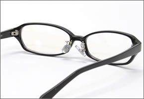ブルーライトをカットして貴方の目を守る　軽量素材のPCメガネ　アイキーパーPC (クリアレンズ) EK-008 C-90 ブラック