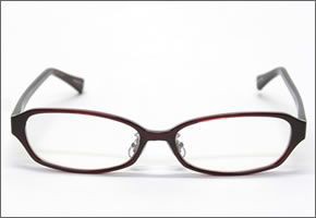 ブルーライトをカットして貴方の目を守る　軽量素材のPCメガネ　アイキーパーPC (クリアレンズ) EK-008 C-80 ダークワイン