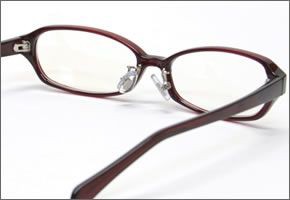 ブルーライトをカットして貴方の目を守る　軽量素材のPCメガネ　アイキーパーPC (クリアレンズ) EK-008 C-80 ダークワイン