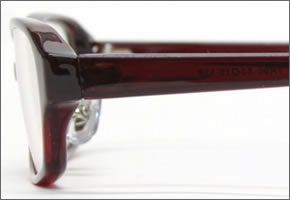 ブルーライトをカットして貴方の目を守る　軽量素材のPCメガネ　アイキーパーPC (クリアレンズ) EK-008 C-80 ダークワイン