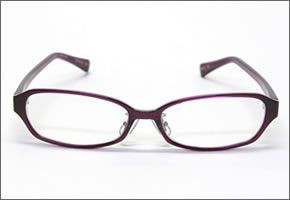 ブルーライトをカットして貴方の目を守る　軽量素材のPCメガネ　アイキーパーPC (クリアレンズ)　EK-008 C-89 パープル