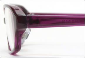 ブルーライトをカットして貴方の目を守る　軽量素材のPCメガネ　アイキーパーPC (クリアレンズ)　EK-008 C-89 パープル