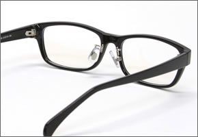 ブルーライトをカットして貴方の目を守る　軽量素材のPCメガネ　アイキーパーPC (クリアレンズ) EK-007 C-90 ブラック
