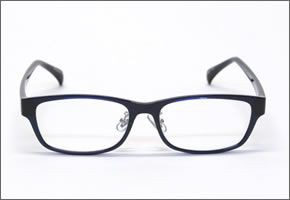 ブルーライトをカットして貴方の目を守る　軽量素材のPCメガネ　アイキーパーPC (クリアレンズ) EK-007 C-56 ネイビー