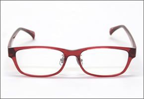 ブルーライトをカットして貴方の目を守る　軽量素材のPCメガネ　アイキーパーPC (クリアレンズ) EK-007 C-81 レッド