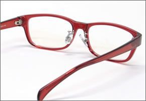 ブルーライトをカットして貴方の目を守る　軽量素材のPCメガネ　アイキーパーPC (クリアレンズ) EK-007 C-81 レッド