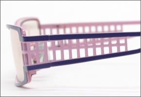 ブルーライトをカットして貴方の目を守る　軽量素材のPCメガネ　アイキーパーPC (メタルフレーム) EK-003 C-83 パープル/ピンク