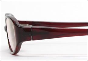 ブルーライトをカットして貴方の目を守る　軽量素材のPCメガネ　アイキーパーPC EK-001 C-80 ワイン