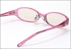 ブルーライトをカットして貴方の目を守る　軽量素材のPCメガネ　アイキーパーPC EK-001 C-30 ピンク