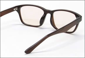 ブルーライトをカットして貴方の目を守る　軽量素材のPCメガネ　アイキーパーPC EK-004 C-10 ブラウン