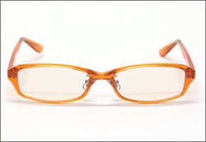 ブルーライトをカットして貴方の目を守る　軽量素材のPCメガネ　アイキーパーPC EK-002 C-13 オレンジ