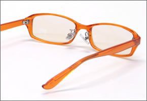 ブルーライトをカットして貴方の目を守る　軽量素材のPCメガネ　アイキーパーPC EK-002 C-13 オレンジ
