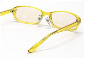 ブルーライトをカットして貴方の目を守る　軽量素材のPCメガネ　アイキーパーPC EK-002 C-40 イエロー