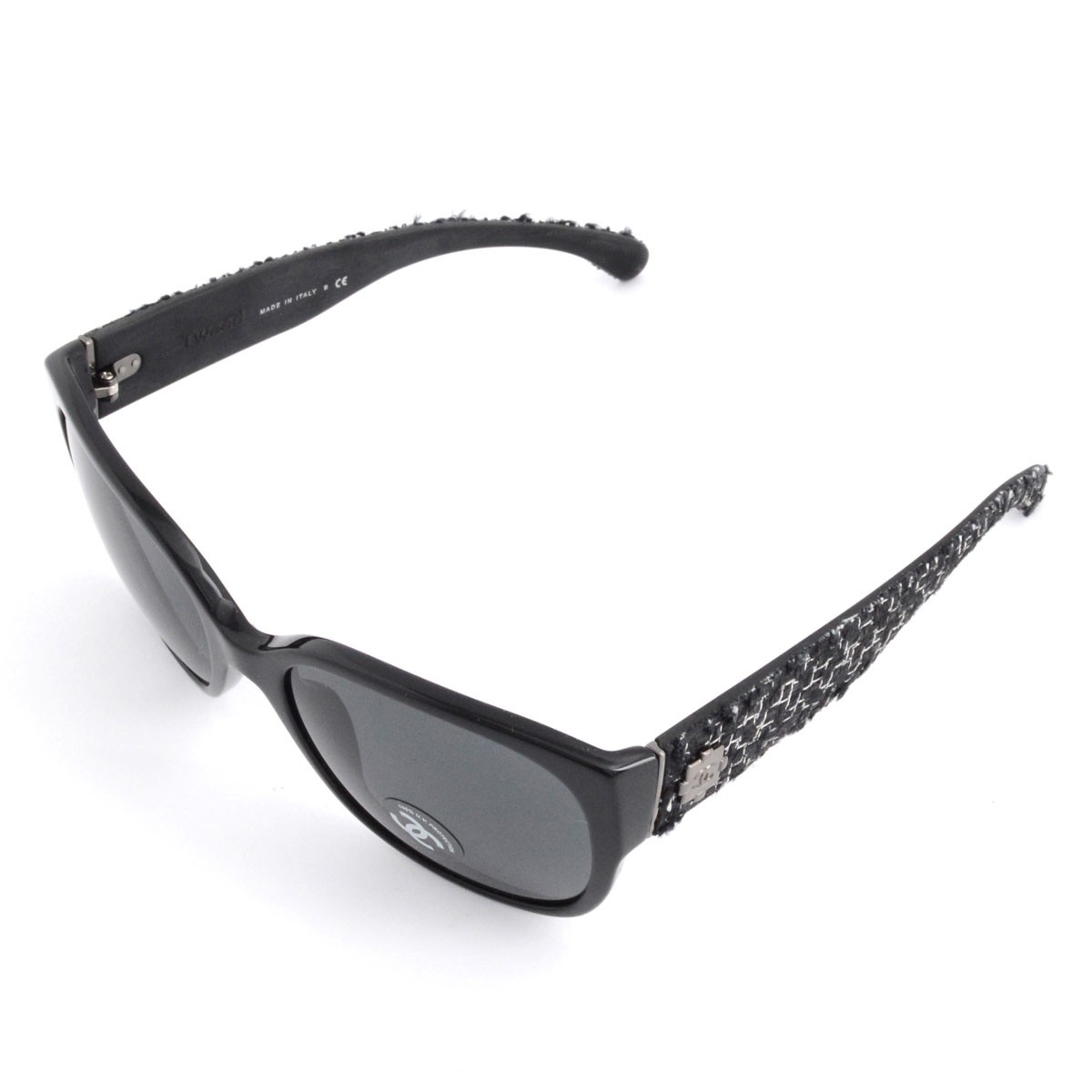 シャネル サングラス CHANEL  CH5237 C501/3F Chanel Logo Special Decor Temple ツイード COCO ココマーク CCロゴ