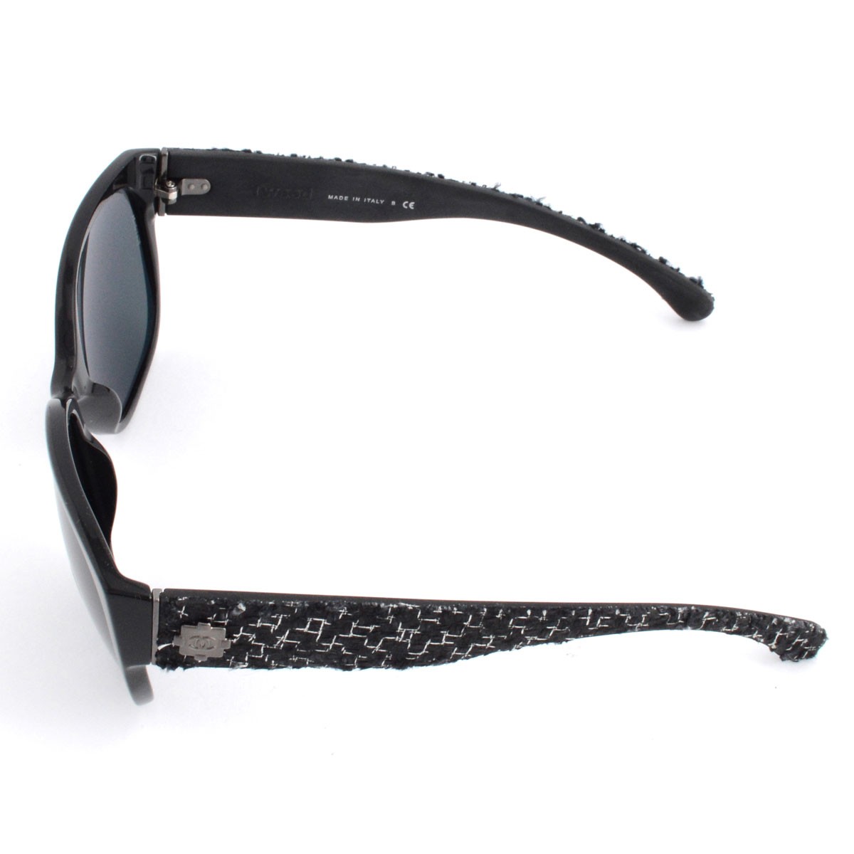 シャネル サングラス CHANEL  CH5237 C501/3F Chanel Logo Special Decor Temple ツイード COCO ココマーク CCロゴ