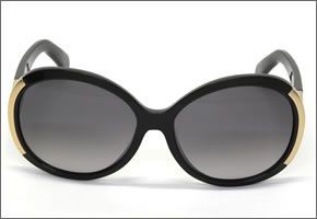 クロエ サングラス 656SA 001 ブラック/ゴールド  グレーグラデーション