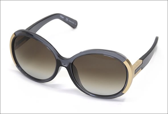 クロエ サングラス 656SA 035 クリアグレー/ゴールド  ブラウングラデーション