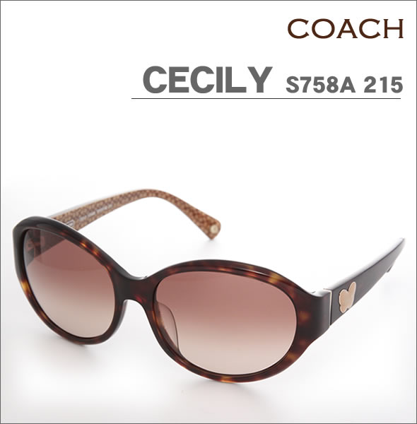 【COACH】コーチ サングラス CECILY セシリー S758A 215