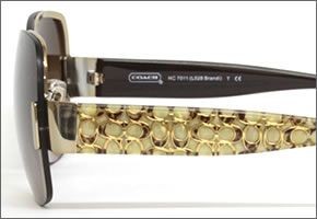 コーチ サングラス 7011 906113 アイボリー ブラウングレーグラデーション