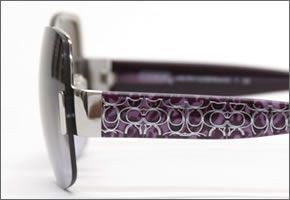 コーチ サングラス 7011 906368 パープル　ブラウングレーグラデーション