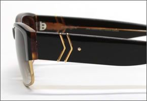ポリスサングラス 1908J  839  30周年記念限定モデル ブラック/デミ＋ゴールド ブラウングラデーション