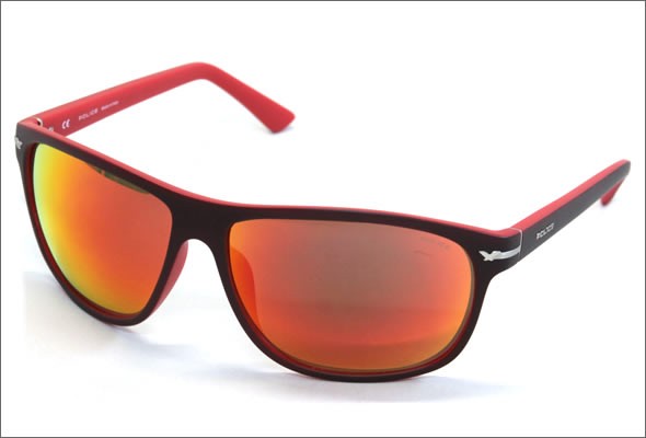 ポリス サングラス 1958M NVBJ マットボルドー マルチレイヤーレッドミラー