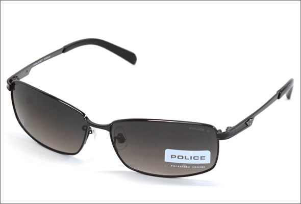 ポリス サングラス SPL023J 530P シャイニーブラック ダークグレーグラデーション（偏光）