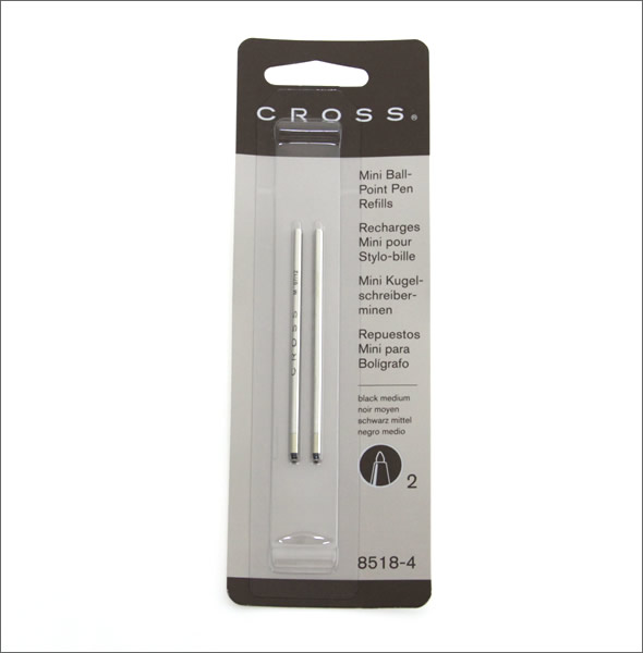 クロス  替え芯 2本セット M（中字） ボールペン芯　8518-4　ブラック M