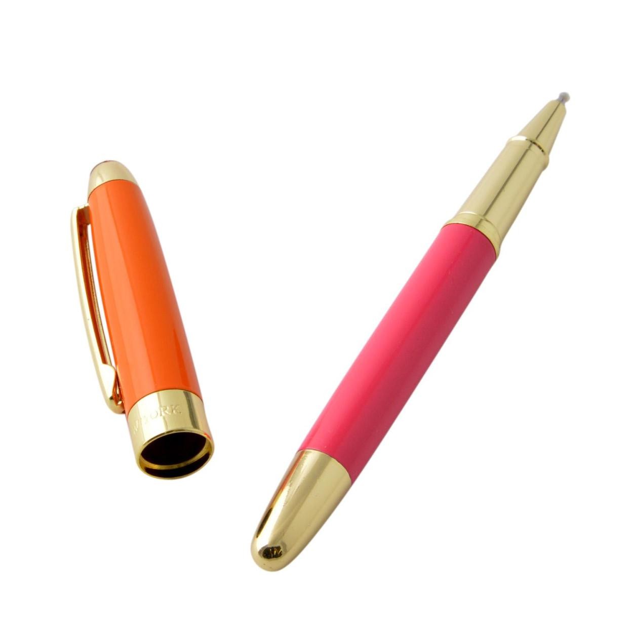 ケイトスペード Kate Spade 133740 Orange/Pink キャップ式 ボールペン handwritten note ball point pen