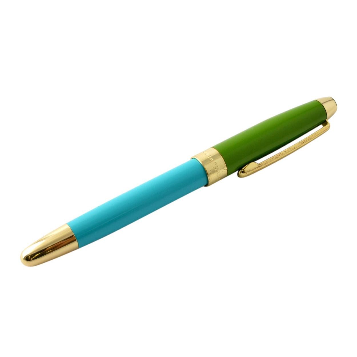 ケイトスペード Kate Spade 133744 Green/Turquoise キャップ式 ボールペン nom de plume ball point pen