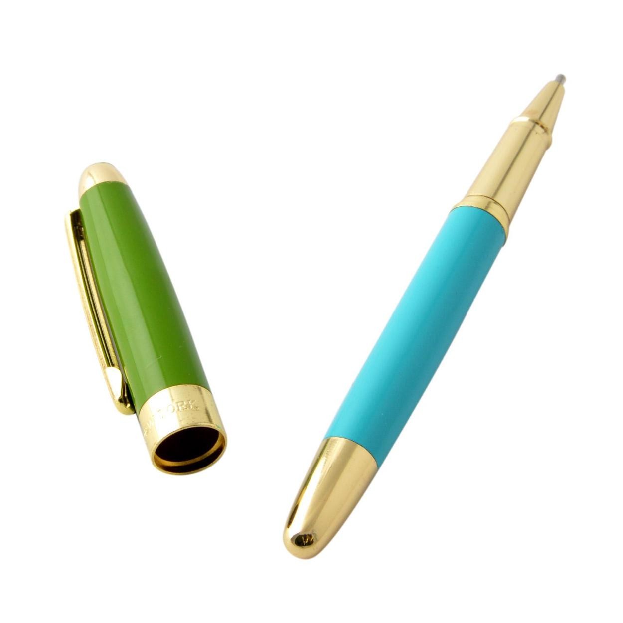 ケイトスペード Kate Spade 133744 Green/Turquoise キャップ式 ボールペン nom de plume ball point pen
