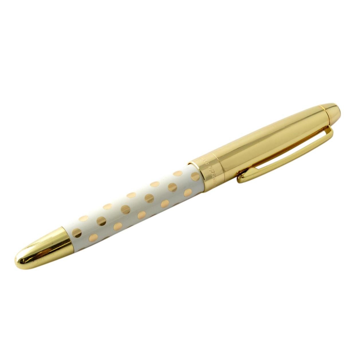 ケイトスペード Kate Spade 165550 Gold Dots キャップ式 ボールペン she wrote her own happily ever after ballpoint pen
