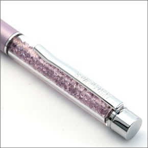 【SWAROVSKI】スワロフスキー キラキラ☆スワロフスキー・クリスタルの輝き　オシャレ・モテアイテム　クリスタル・ボールペン 1079439