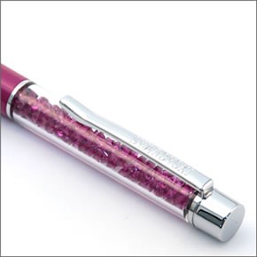 スワロフスキー  キラキラ☆スワロフスキー・クリスタルの輝き　オシャレ・モテアイテム　クリスタル・ボールペン 1097048