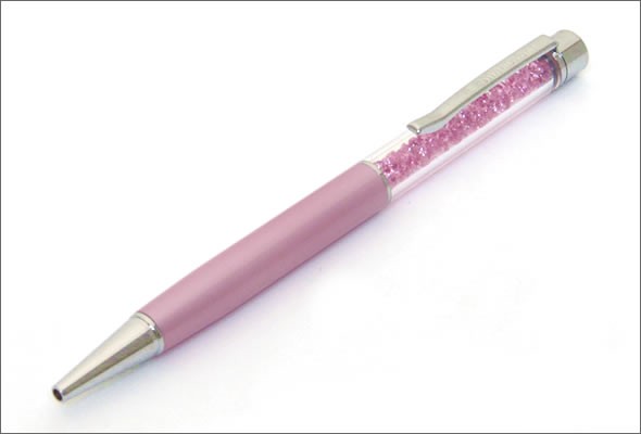 スワロフスキー ☆160粒のクリスタルの輝き☆Crystalline Ballpoint Pen オシャレ・モテアイテム クリスタル・ボールペン Pink Hope 1079443