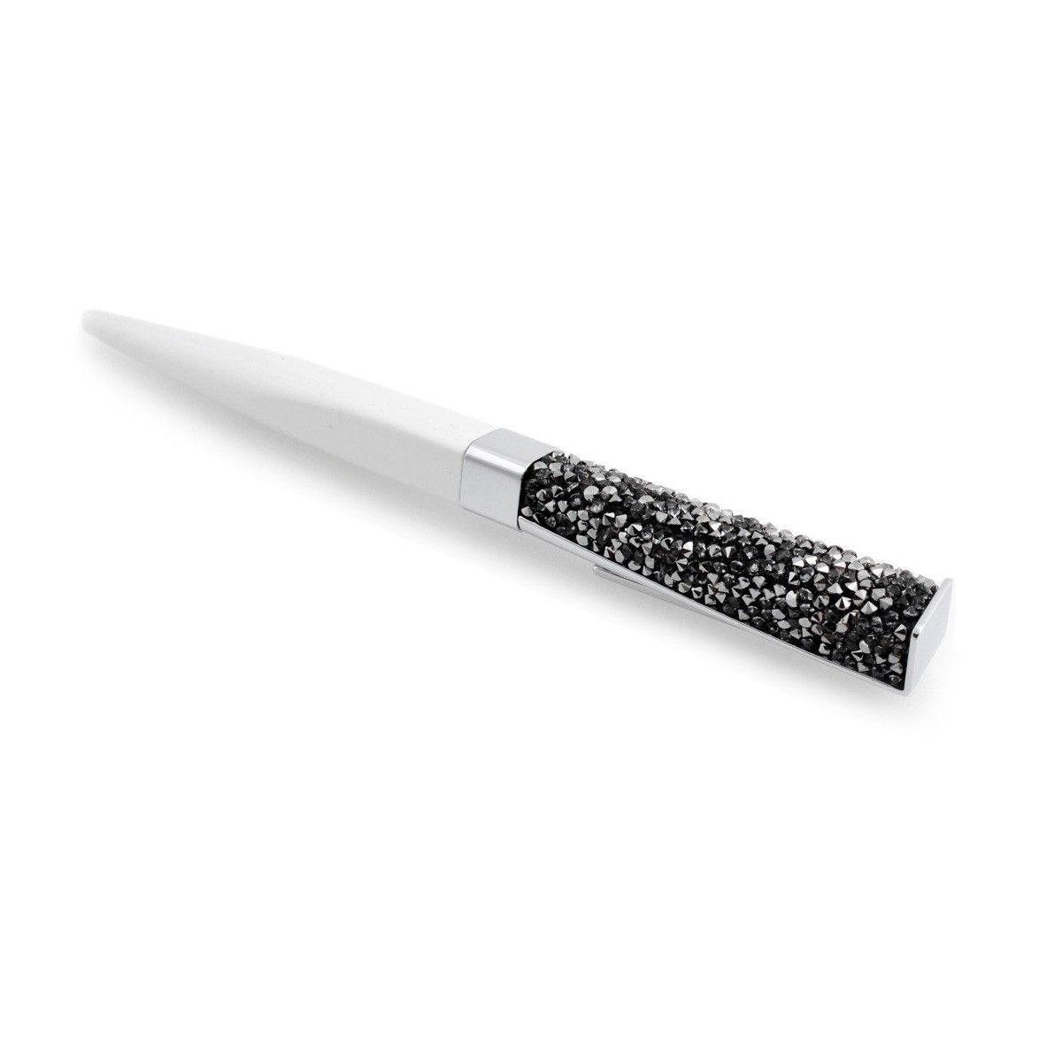 スワロフスキー SWAROVSKI 5135991 ☆400粒のクリスタルの輝き☆Stellar Pen クリスタルロック ボールペン　White/Metal Silver