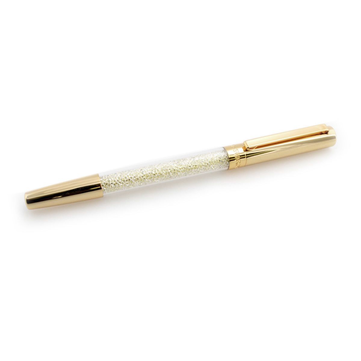 スワロフスキー SWAROVSKI 5136546 ☆1200粒のクリスタルの輝き☆Crystalline Stardust Pen スターダスト クリスタル クリップ付キャップ ローラーボールペン CRY/PGO