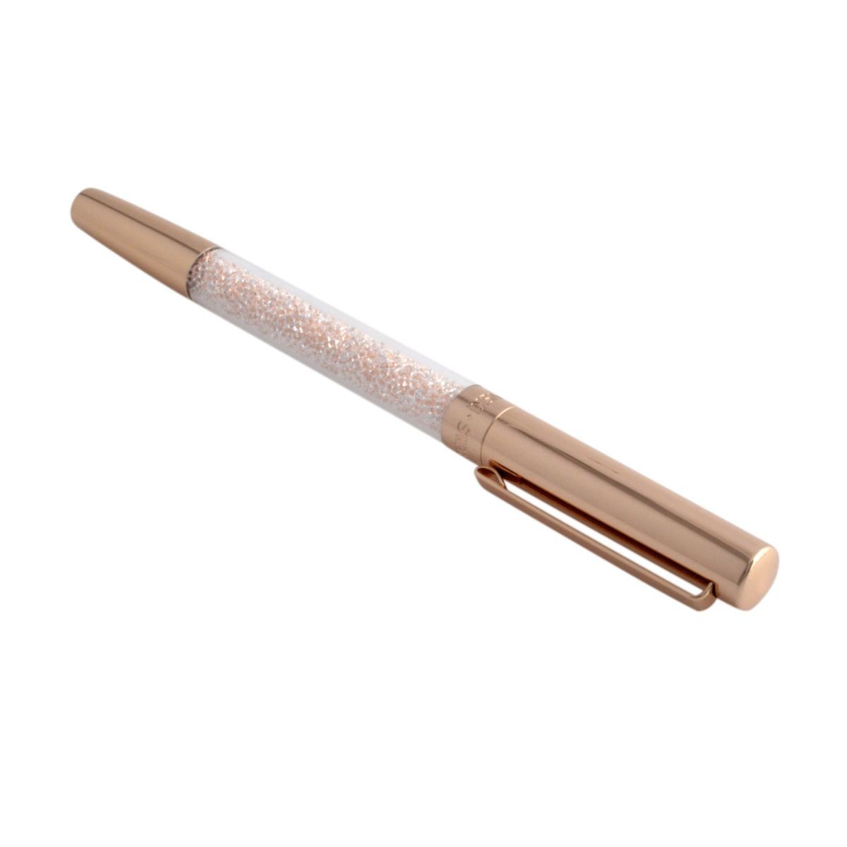 スワロフスキー SWAROVSKI 5136548 ☆1200粒のクリスタルの輝き☆Crystalline Stardust Pen スターダスト クリスタル クリップ付キャップ ローラーボールペン CRY/ＲGO