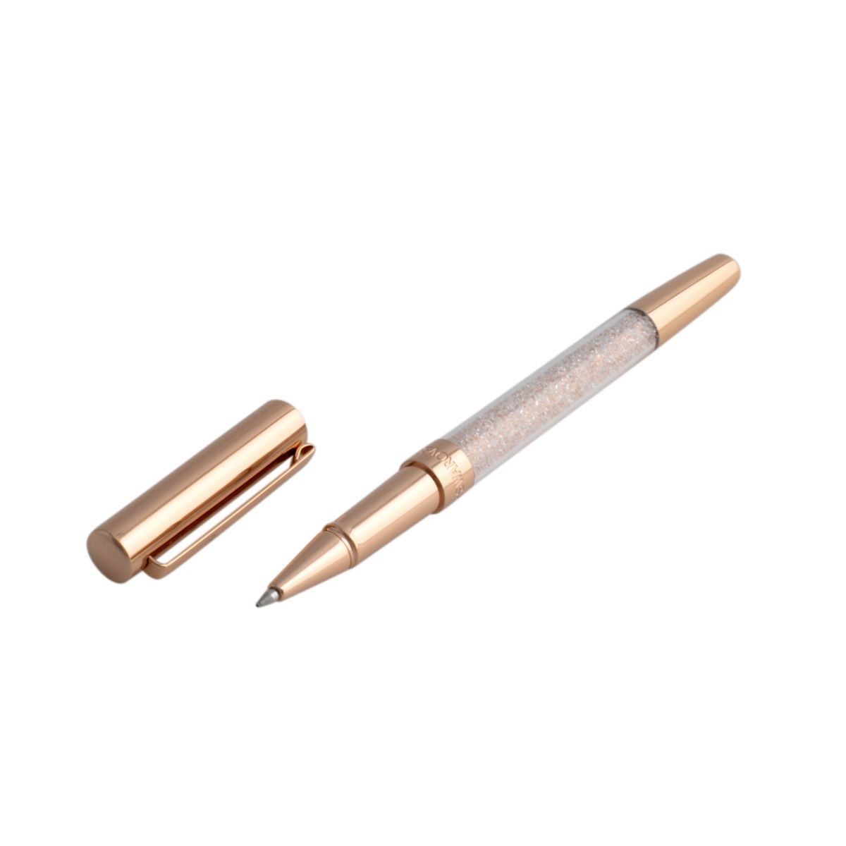 スワロフスキー SWAROVSKI 5136548 ☆1200粒のクリスタルの輝き☆Crystalline Stardust Pen スターダスト クリスタル クリップ付キャップ ローラーボールペン CRY/ＲGO
