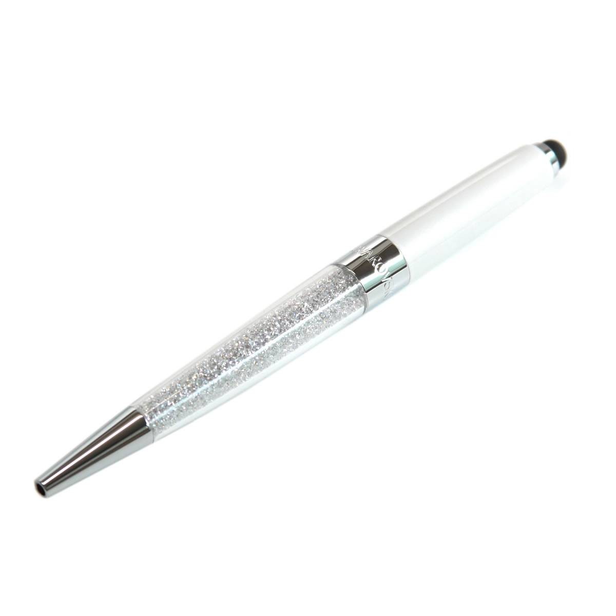 スワロフスキー 5136529 ☆1300粒のクリスタルの輝き☆Crystalline Stardust Stylus Pen White スターダスト スタイラスペン スマホ・タブレット用タッチペン付 クリスタル・ボールペン