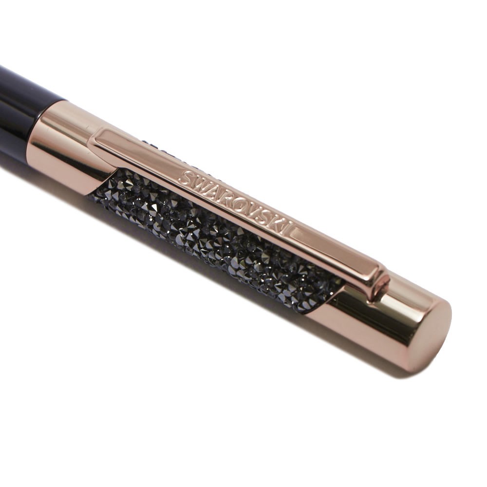 スワロフスキー SWAROVSKI 5285949 ウルトラファイン クリスタルロック ボールペン Eclipse Ballpoint Pen Black/Rose Gold