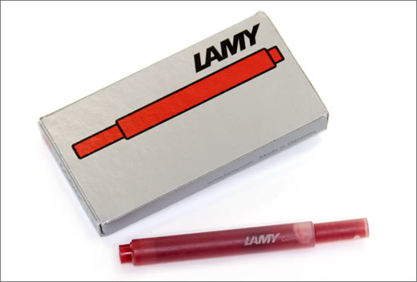 ラミー  万年筆用 インクカートリッジ リフィル （5本入）　 LT10 レッド