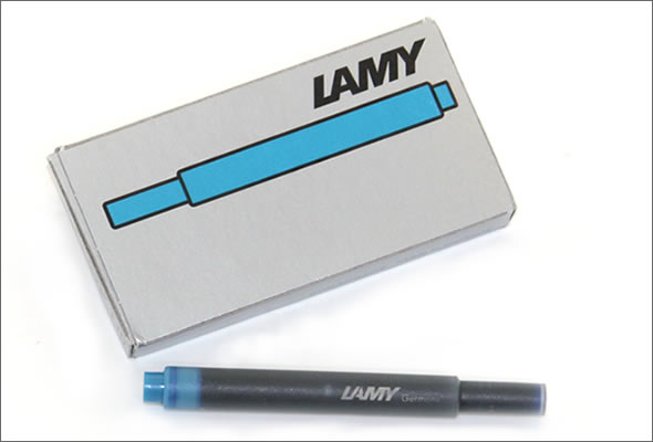 ラミー  万年筆用 インクカートリッジ リフィル （5本入）　 LT10 ターコイズ