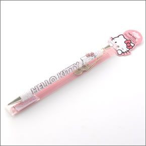 何個でも欲しくなる☆キラキラ(ラインストーン）デコハローキティボールペン KTSH004